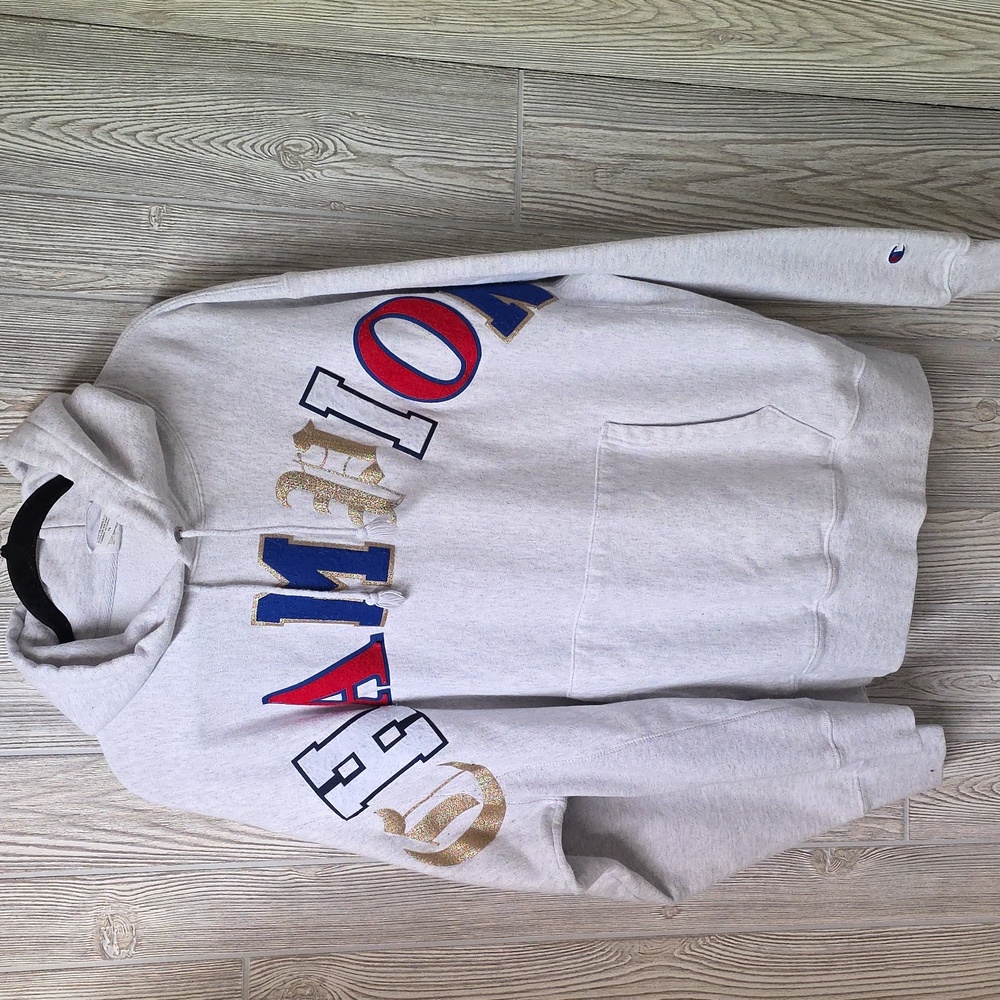 Champion Reverse Weave Pullover Logo Script Hoodi… - image 1